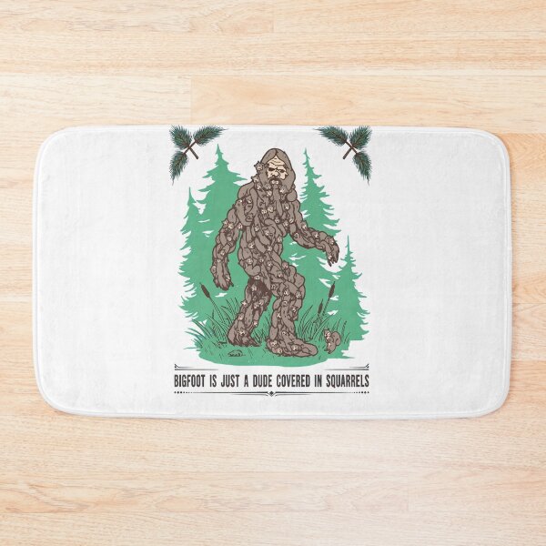 Item preview, Bigfoot Squirrel Body Forest Humor  designed and sold by HumorInHues.
