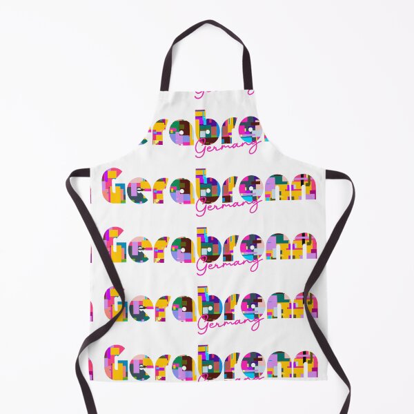 Item preview, Gerabronn, Germany, Vibrant Abstract City Typography Art designed and sold by Wanderful-roads.