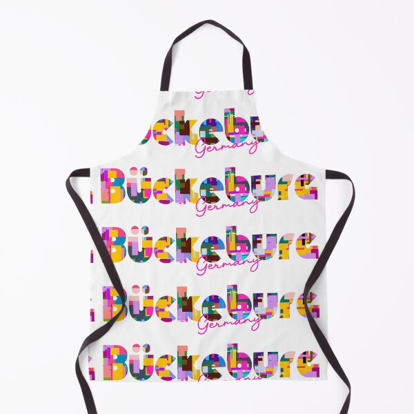 Item preview, Bückeburg, Germany, Vibrant Abstract City Typography Art designed and sold by Wanderful-roads.