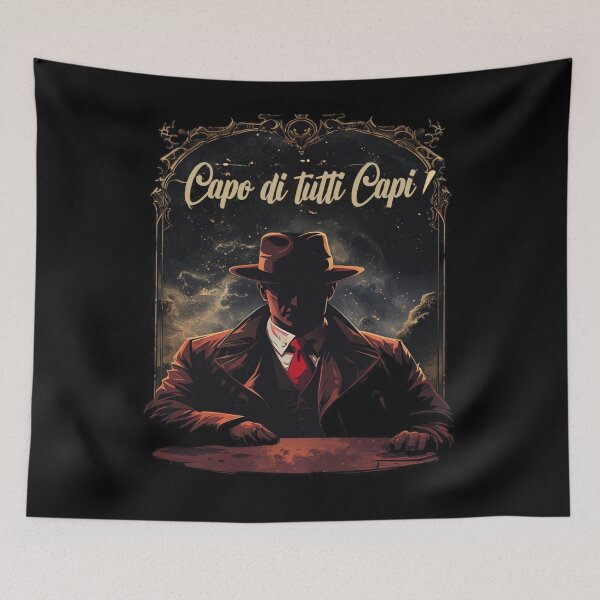 Item preview, Capo di tutti Capi Boss Noir Fedora Man designed and sold by Flirt-Teez.