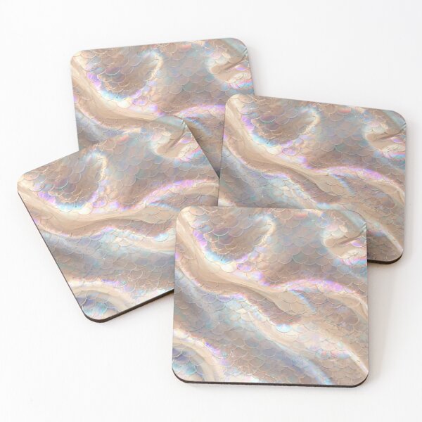 Item preview, Copy of Seashell Beige Pearly Mermaid Print designed and sold by SeaStarMermaids.