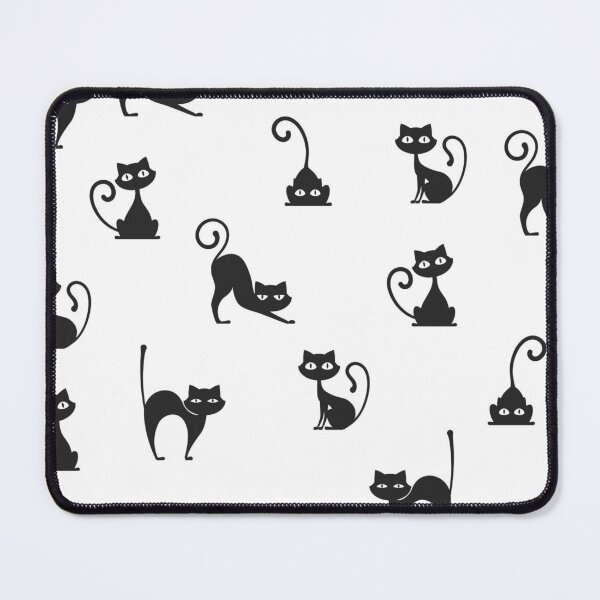 Item preview, Black Cat Silhouette Pattern | Cute Minimalist Halloween Cat Seamless Design designed and sold by RJACreative.