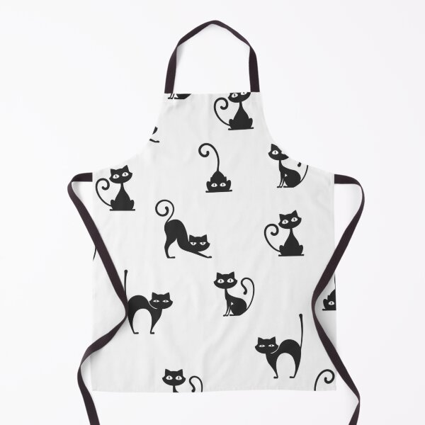 Item preview, Black Cat Silhouette Pattern | Cute Minimalist Halloween Cat Seamless Design designed and sold by RJACreative.