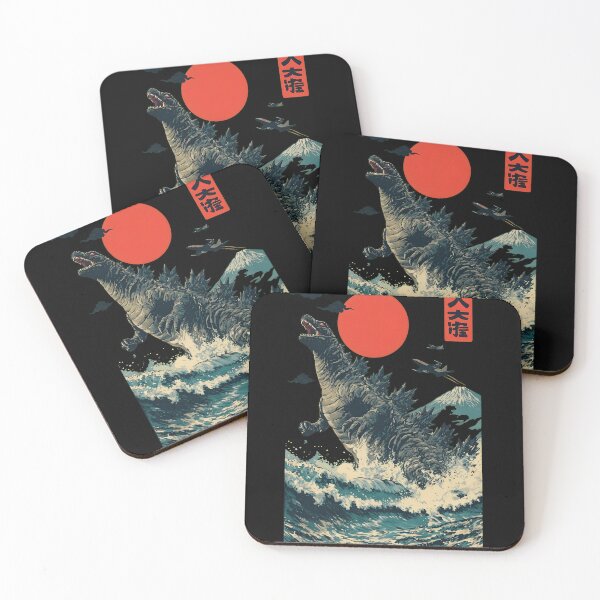 Item preview, Vintage Monster Ocean Attack Rising Sun Art designed and sold by Random-Toon.