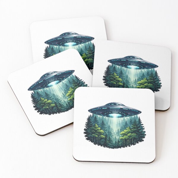 Item preview, UFO over the forest designed and sold by PeterPunkt.