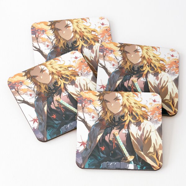 Item preview, Kyojuro Rengoku Demon Slayer Autumn Leaves Warm Light Heroic Smile designed and sold by earlobejerk.