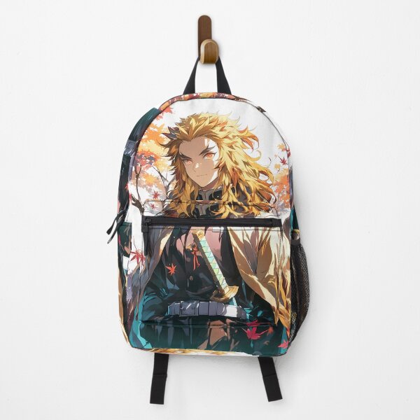 Item preview, Kyojuro Rengoku Demon Slayer Autumn Leaves Warm Light Heroic Smile designed and sold by earlobejerk.