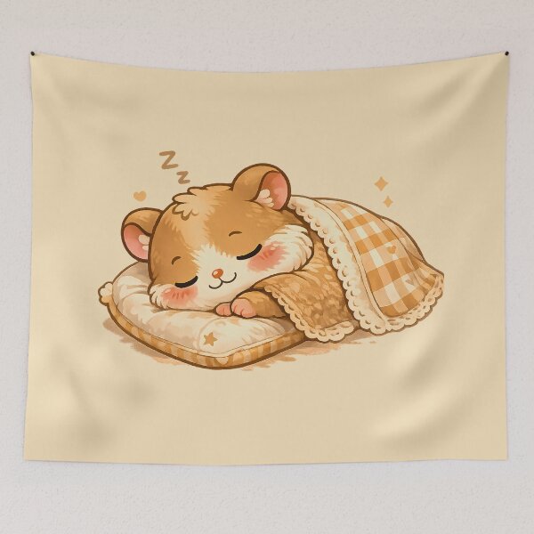 Item preview, Sleepy Hamster ?? Cute Cozy Animal Design designed and sold by Pick'n Quick.