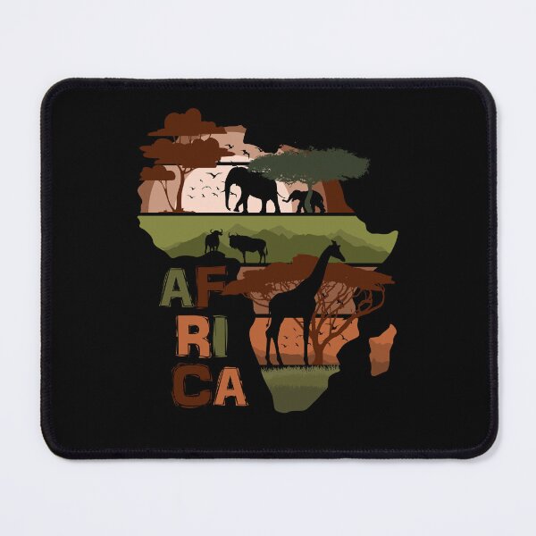 Item preview, Africa Wildlife Savanna Elephant Giraffe Design designed and sold by marke770.