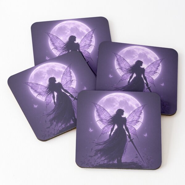 Item preview, Butterfly Moon Warrior – Mystic Purple Fairy Guardian designed and sold by MysticPurpleHue.
