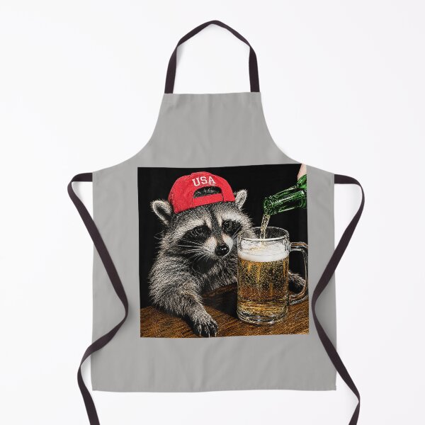 Item preview, Funny Raccoon Drinking Beer Patriotic USA 4th of July Men designed and sold by MabelWells.