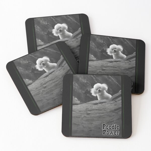 Item preview, Fluffy Puppy Emerging From Rocks B&W designed and sold by Kartezartion.