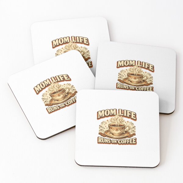 Item preview, Mom Life runs on cofee design designed and sold by GGAUL.