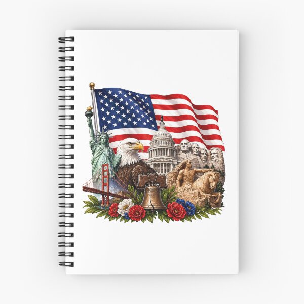 Item preview, American Flag with Golden Gate Bridge and Crazy Horse designed and sold by Myra365Art.
