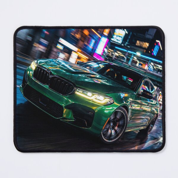 Item preview, Dynamic Fast Sedan Photography In Vibrant Neon City Lights designed and sold by RevUpDesign.