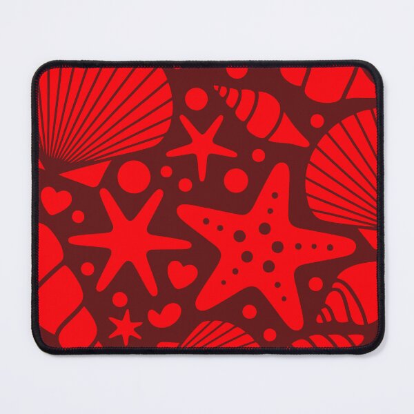 Item preview, Summer Seashell Heart Red Coastal Beach Starfish Ocean designed and sold by SolutionsArt.