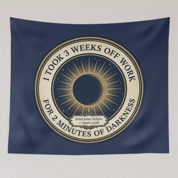Item preview, I Took 3 Weeks Off Work Solar Eclipse Spain 2026 designed and sold by CalmCapy Co.