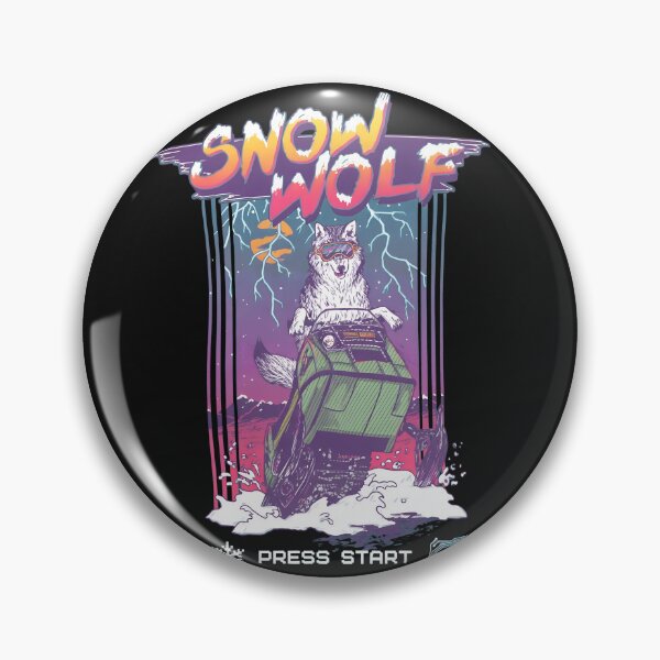Item preview, Snow Wolf Snowmobile Retro Arcade Action  designed and sold by Kartezartion.