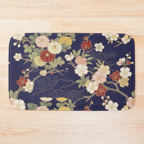 Item preview, Japanese Floral Seamless Pattern - Sakura Cherry Blossom & Chrysanthemum designed and sold by FashioonTrends.