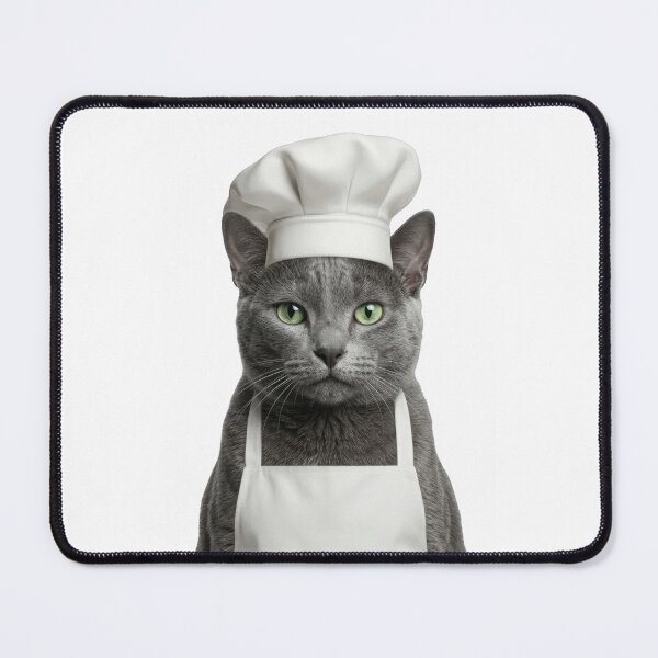 Item preview, Funny Korat Cat Chef Realistic Animal Cooking Humor Art designed and sold by LazyOwlStore.