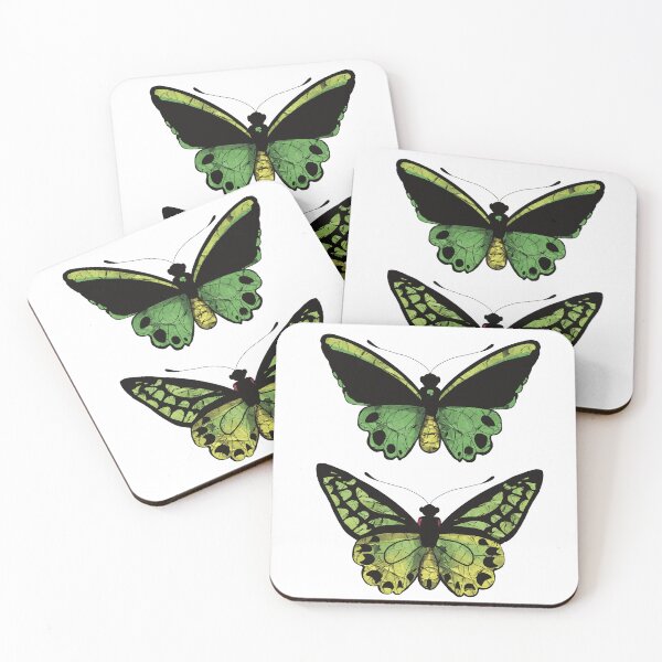 Item preview, Richmond Birdwing Butterfly Male and Female  designed and sold by Karin Taylor.