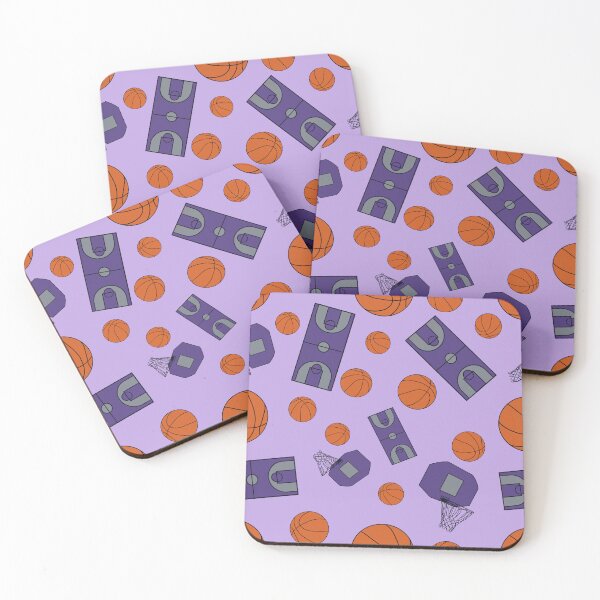 Item preview, Basketball seamless pattern purples designed and sold by SeamlessArtists.