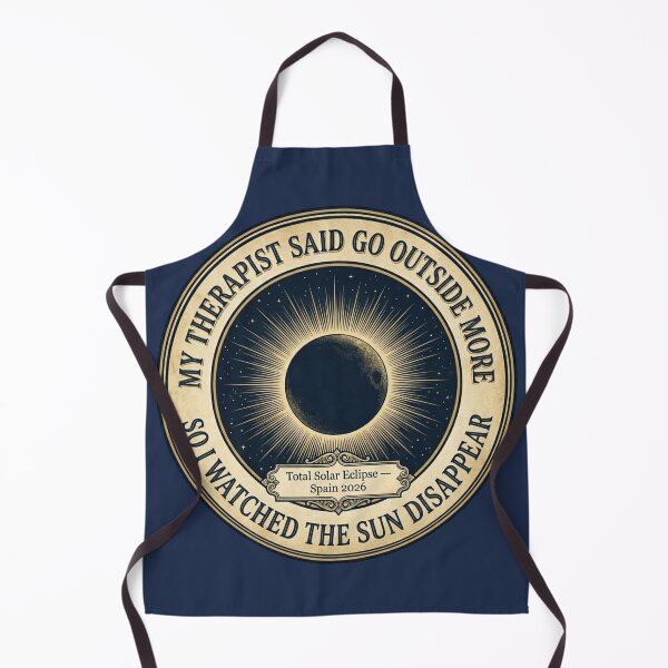 Item preview, My Therapist Said Go Outside Solar Eclipse Spain 2026 designed and sold by CalmCapy Co.