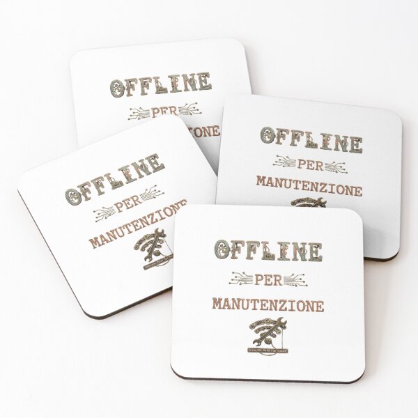 Item preview, Offline Per Manutenzione - Divertente Design Stile Steampunk / Tech designed and sold by MyTeePlace.