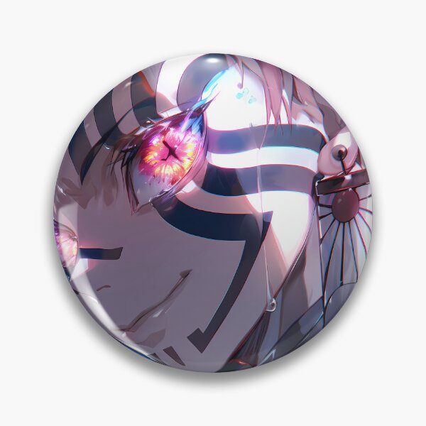 Item preview, Akaza Demon Slayer Neon Frost Gaze Anime designed and sold by earlobejerk.