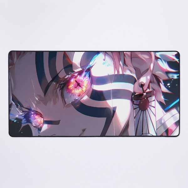 Item preview, Akaza Demon Slayer Neon Frost Gaze Anime designed and sold by earlobejerk.