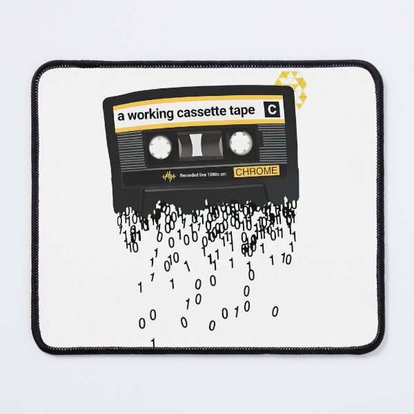 Item preview, Cassette Tape Binary Dissolve Retro Tech designed and sold by NeonMashup.