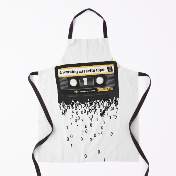 Item preview, Cassette Tape Binary Dissolve Retro Tech designed and sold by NeonMashup.