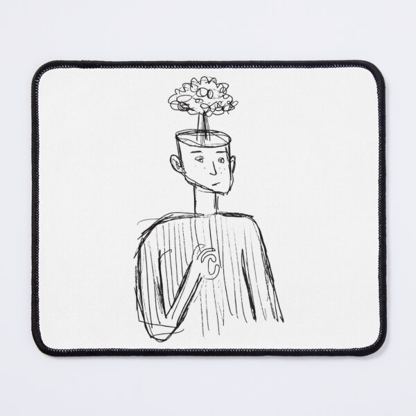 Item preview, Im Fine Surreal Blooming Head Tree Line Art designed and sold by mitteeberlin.