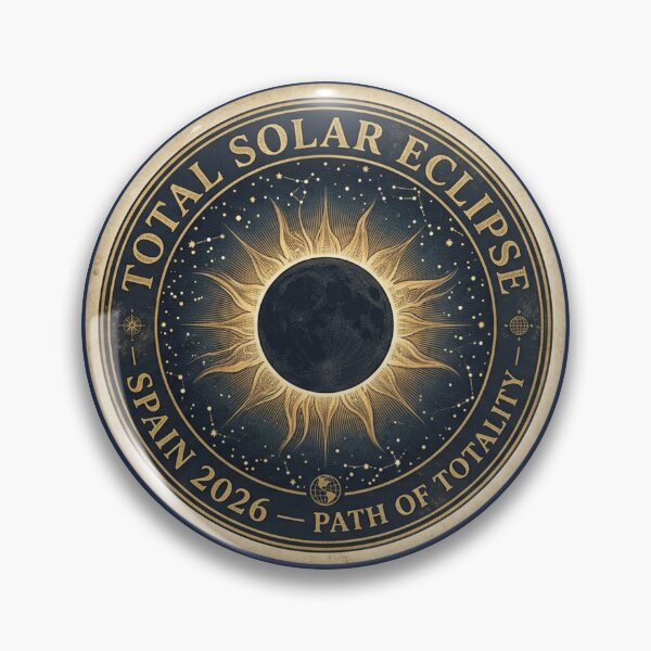 Item preview, Total Solar Eclipse 2026 Spain Path of Totality designed and sold by CalmCapy Co.