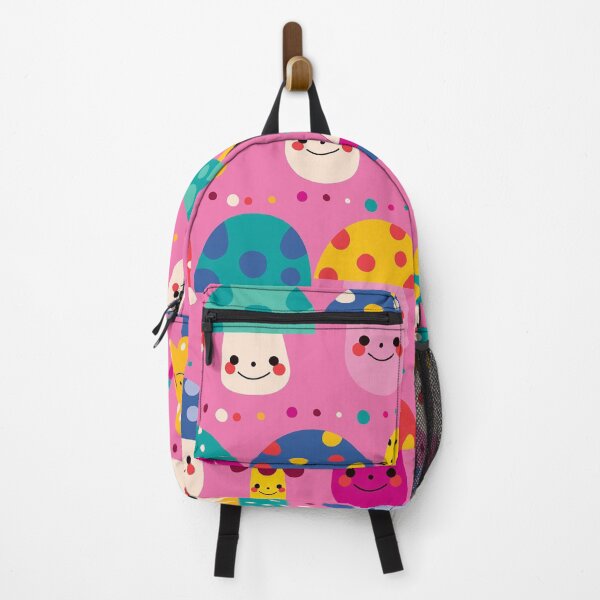 Item preview, Cute Kawaii Mushroom Pattern | Colorful Happy Mushrooms Seamless Design designed and sold by RJACreative.