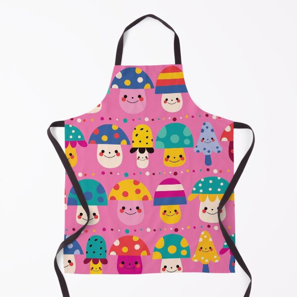 Item preview, Cute Kawaii Mushroom Pattern | Colorful Happy Mushrooms Seamless Design designed and sold by RJACreative.
