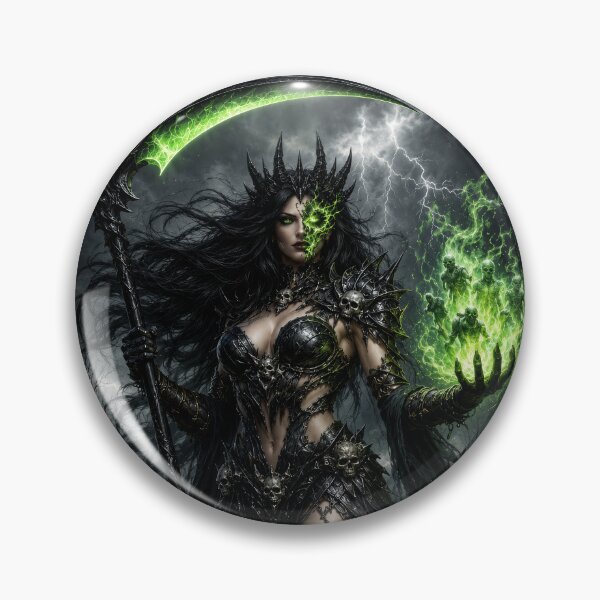 Item preview, Dark Sorceress Necromancer | Fantasy Witch Art designed and sold by DrakariArt.