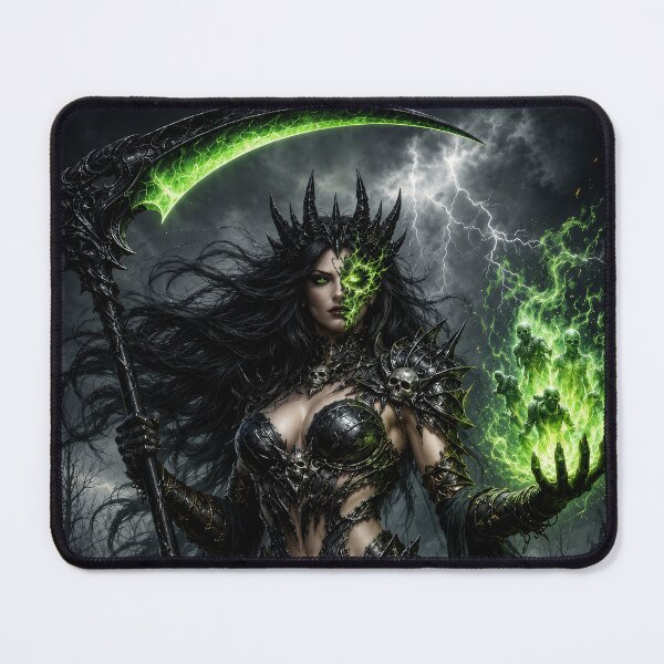 Item preview, Dark Sorceress Necromancer | Fantasy Witch Art designed and sold by DrakariArt.