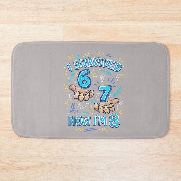 Item preview, I Survived 6 7 Now I'm 8 Funny 8 Years Old 8th Birthday Boy designed and sold by mjohnson9.