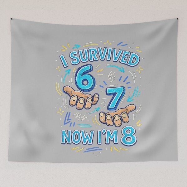 Item preview, I Survived 6 7 Now I'm 8 Funny 8 Years Old 8th Birthday Boy designed and sold by mjohnson9.