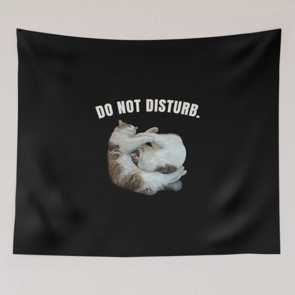 Item preview, Do Not Disturb - Sleeping Cat Design designed and sold by MB-CatPrints.