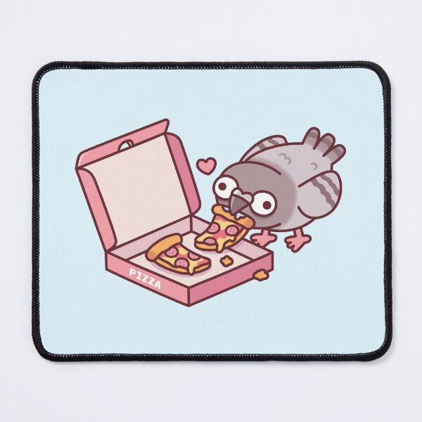Item preview, Cute Pigeon Found Pepperoni Pizza From A Pizza Box designed and sold by rustydoodle.