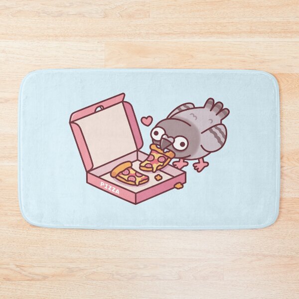 Item preview, Cute Pigeon Found Pepperoni Pizza From A Pizza Box designed and sold by rustydoodle.