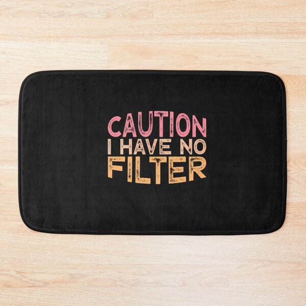 Item preview, Funny Caution I Have No Filter Pullover Hoodie designed and sold by FrankIsabel.
