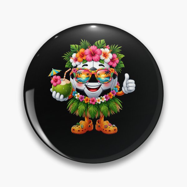 Item preview, Hawaiian Soccer Hawaii Tropical Beach Summer Vacation Kids designed and sold by Littermin.
