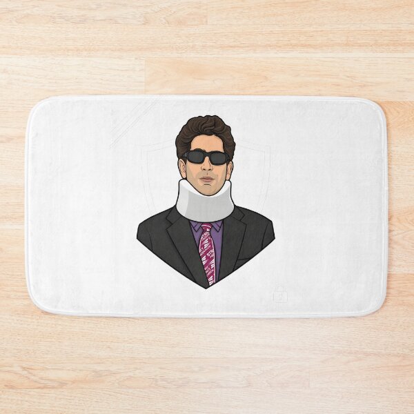 Item preview, Man in Neck Brace Formal Suit Portrait designed and sold by sawsan-art.