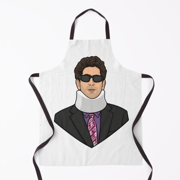 Item preview, Man in Neck Brace Formal Suit Portrait designed and sold by sawsan-art.