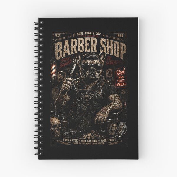 Item preview, Legendary Bulldog Barber Vintage Shop with Classic Tattoo Vibes designed and sold by Modaozushi216.