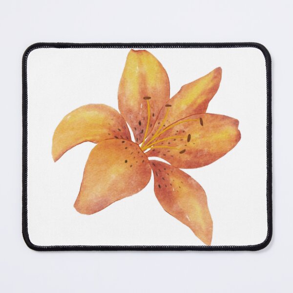 Item preview, Orange watercolour flower designed and sold by gouriiva.
