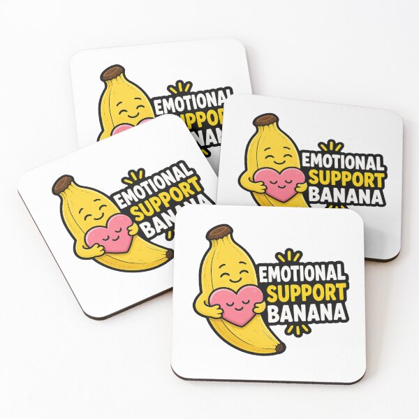 Item preview, Emotional Support Banana Funny Cute Cartoon Heart Humor designed and sold by MonkiFlipp.